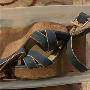 Size 8 Jean wedge heels